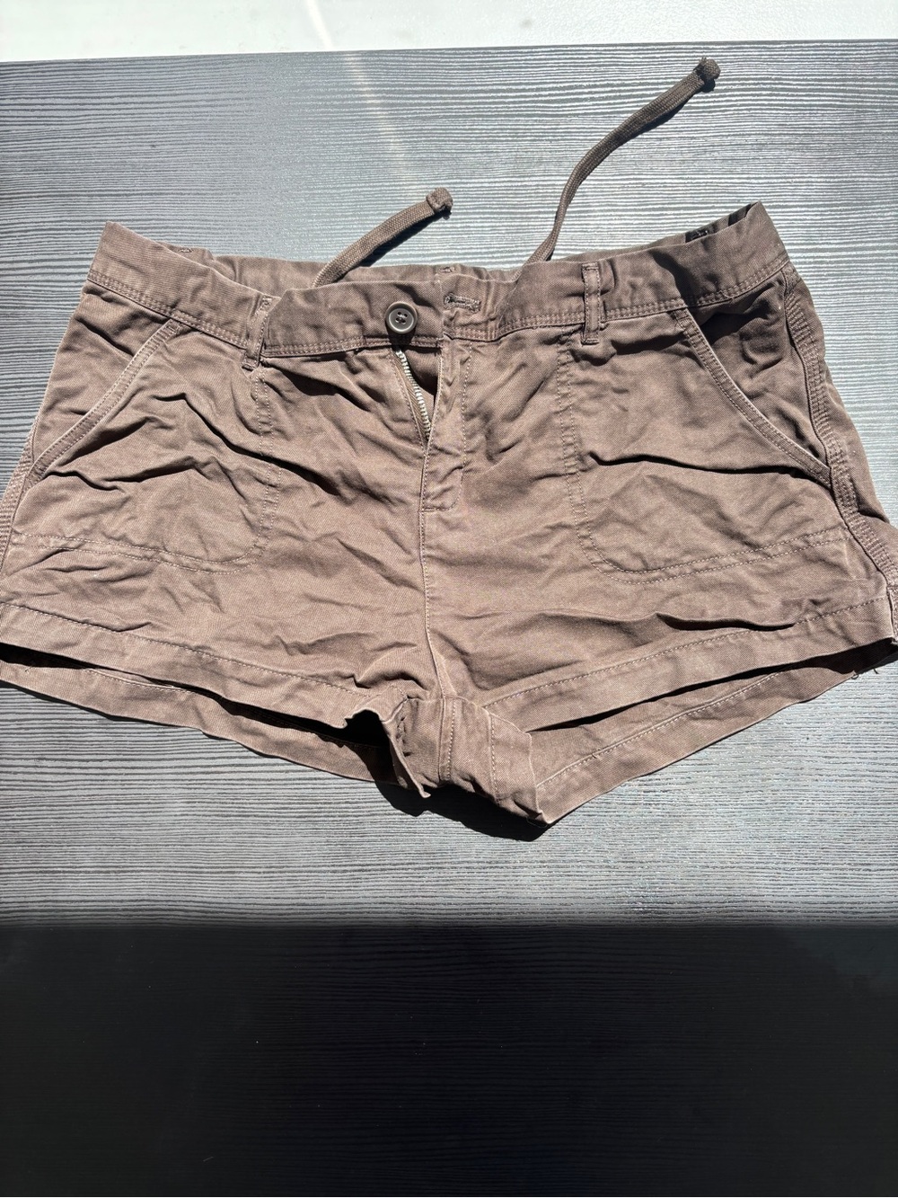 Brandy Melville Brown Cargo Microshorts